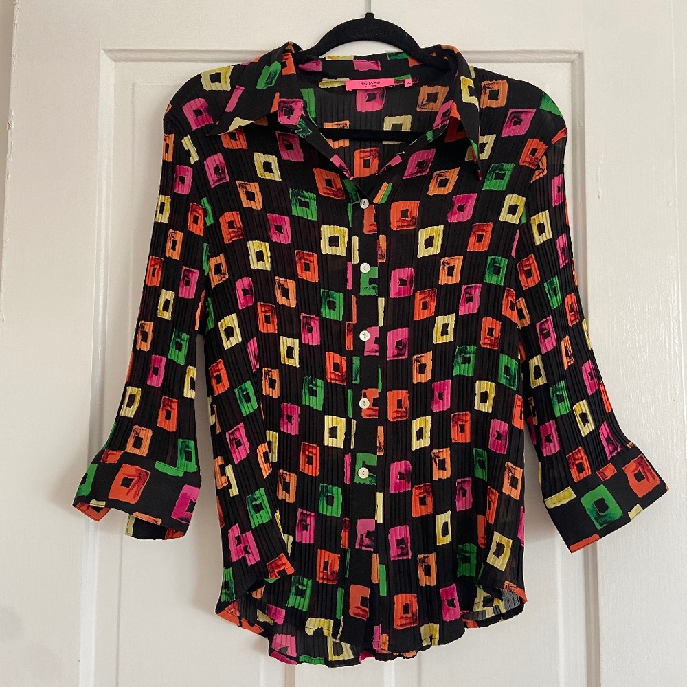 Fun and Funky Colorful Button Down